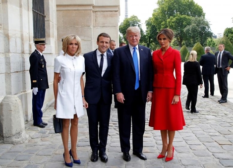 Tổng thống Mỹ dành lời có cánh cho Phu nhân Tổng thống Pháp