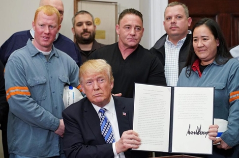 Mỹ tạm hoãn áp thuế nhôm thép cho EU, Canada và Mexico