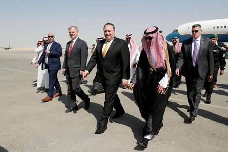 Ngoại trưởng Mỹ đến Saudi Arabia gặp vua Salman
