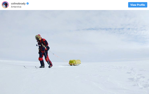 Vận động viên Mỹ một mình băng qua Nam Cực