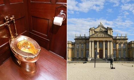 Chiếc bồn cầu mạ vàng nổi tiếng thế giới bị đánh cắp