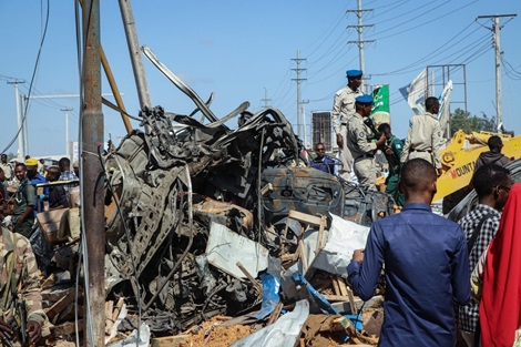 Số người thiệt mạng trong vụ đánh bom ở Somali tăng lên 90