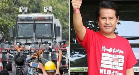 Nam diễn viên nổi tiếng Myanmar bị bắt vì ủng hộ biểu tình 