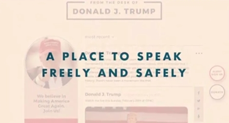 Ông Trump tự cho ra mắt mạng xã hội mới 