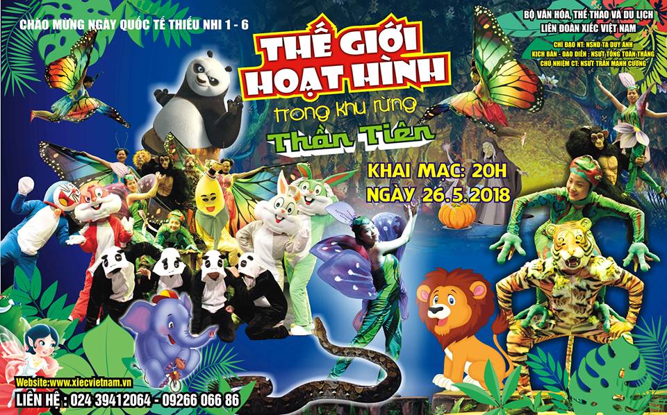 40 nghệ sĩ xiếc nhảy flashmob trong chương trình đặc biệt mừng 1-6