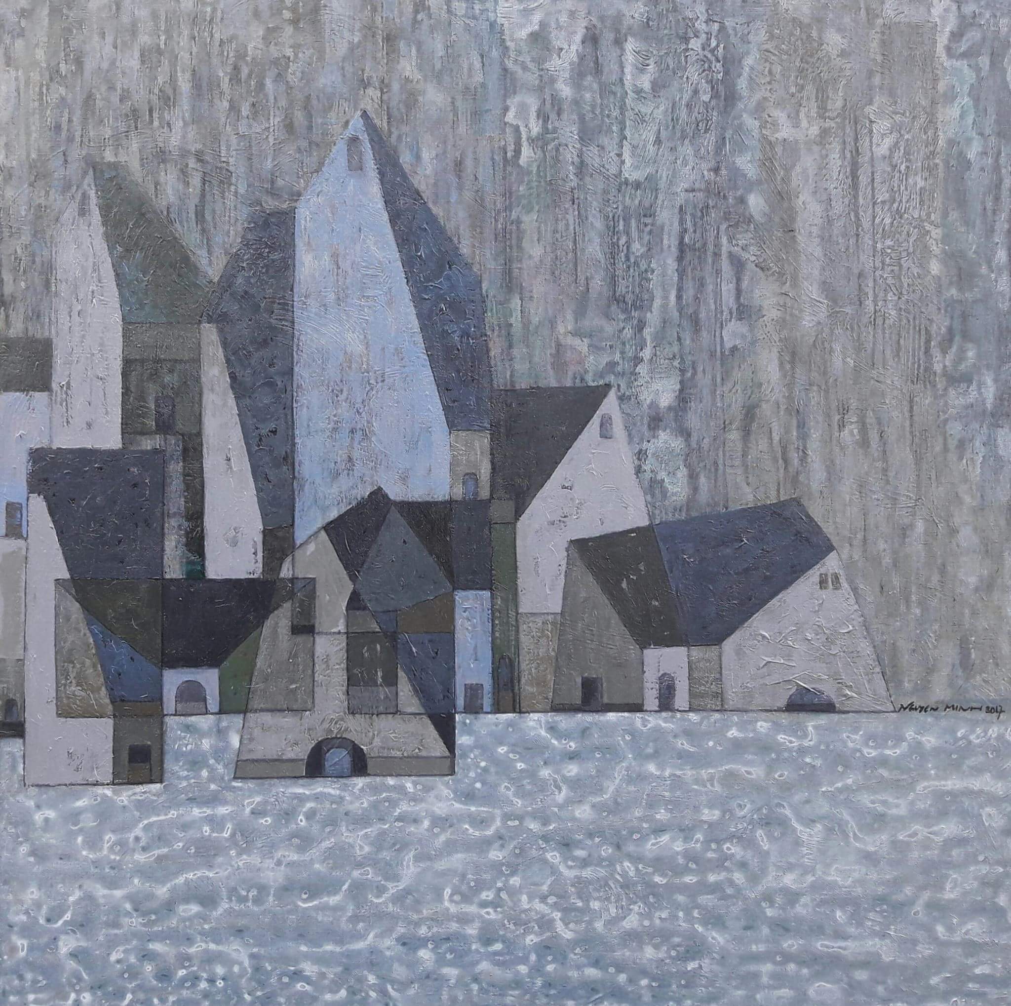 Họa sĩ Nguyễn Minh: Có một Phố - Làng đan xen, trữ tình và hiện đại