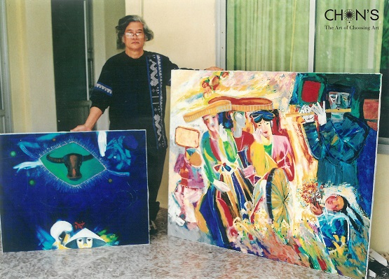 Trưng bày 67 tác phẩm của họa sĩ Trần Chắt trước khi đấu giá 