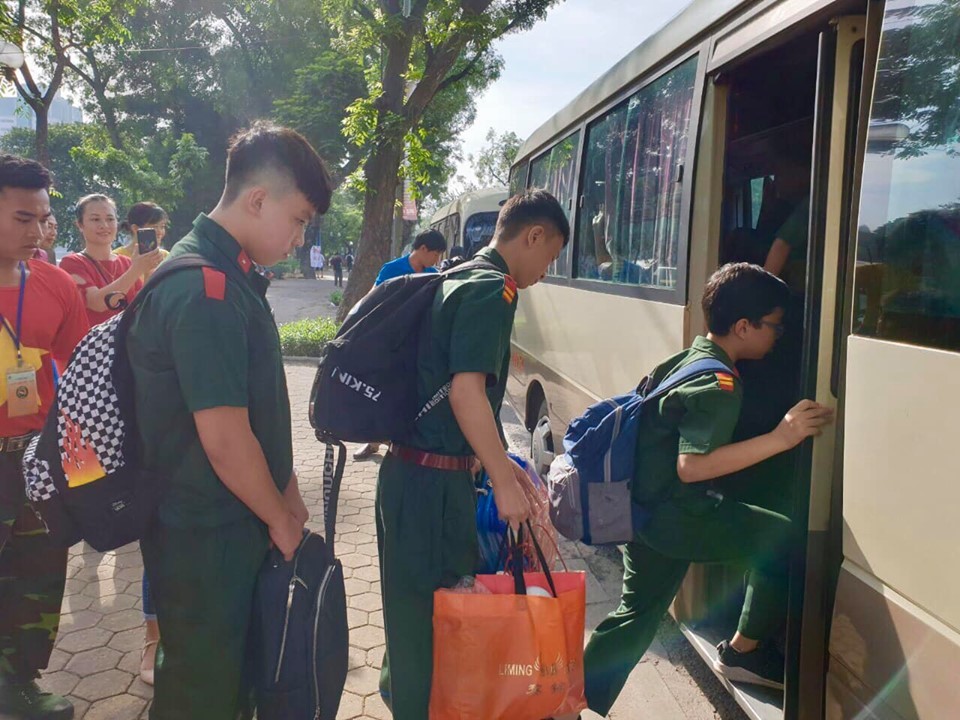 Các “tân binh nhí” náo nức bước vào “Học kỳ quân đội” năm 2019