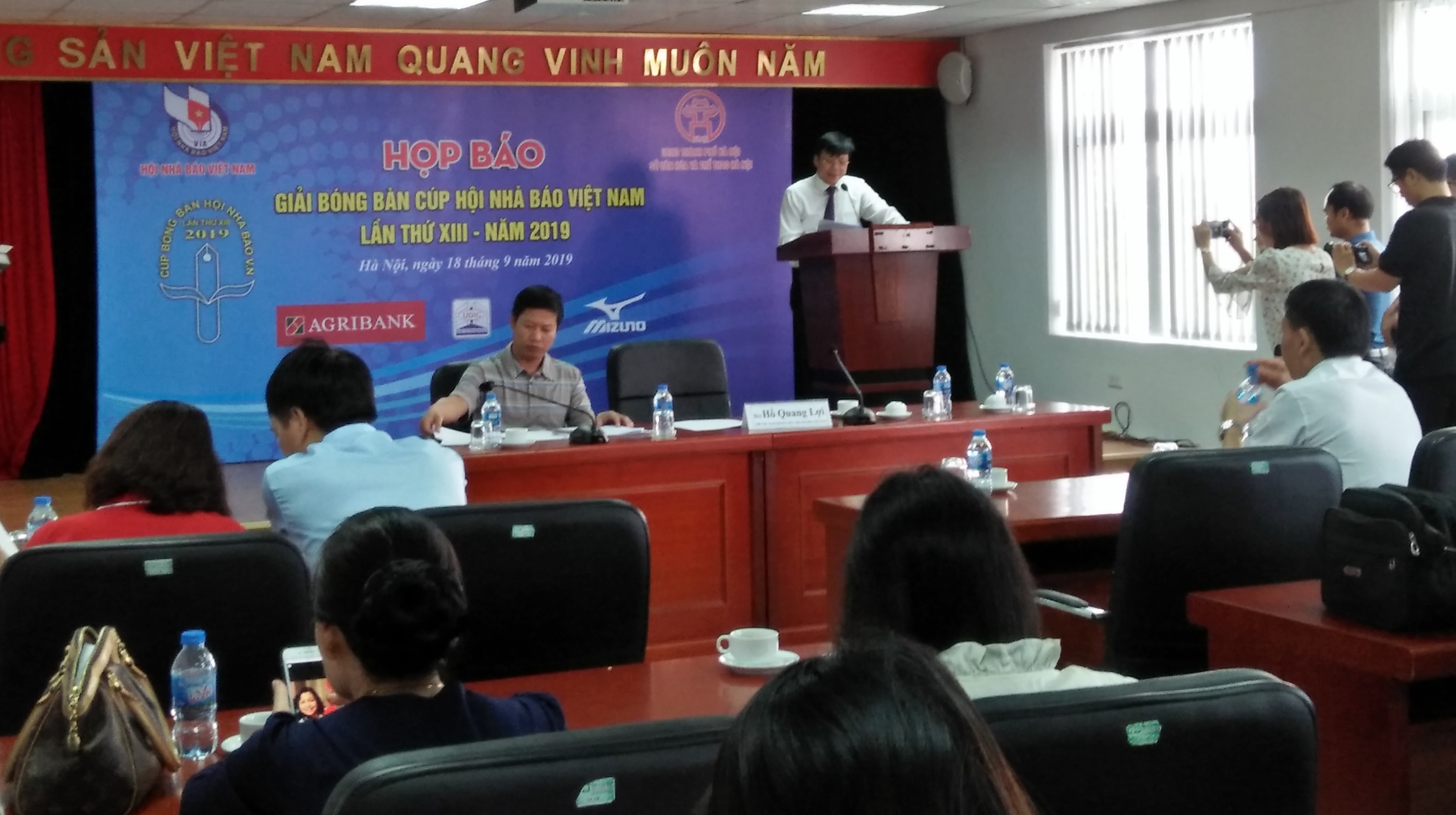 Gần 200 VĐV tham gia Giải Bóng bàn Cúp Hội Nhà báo Việt Nam 2019