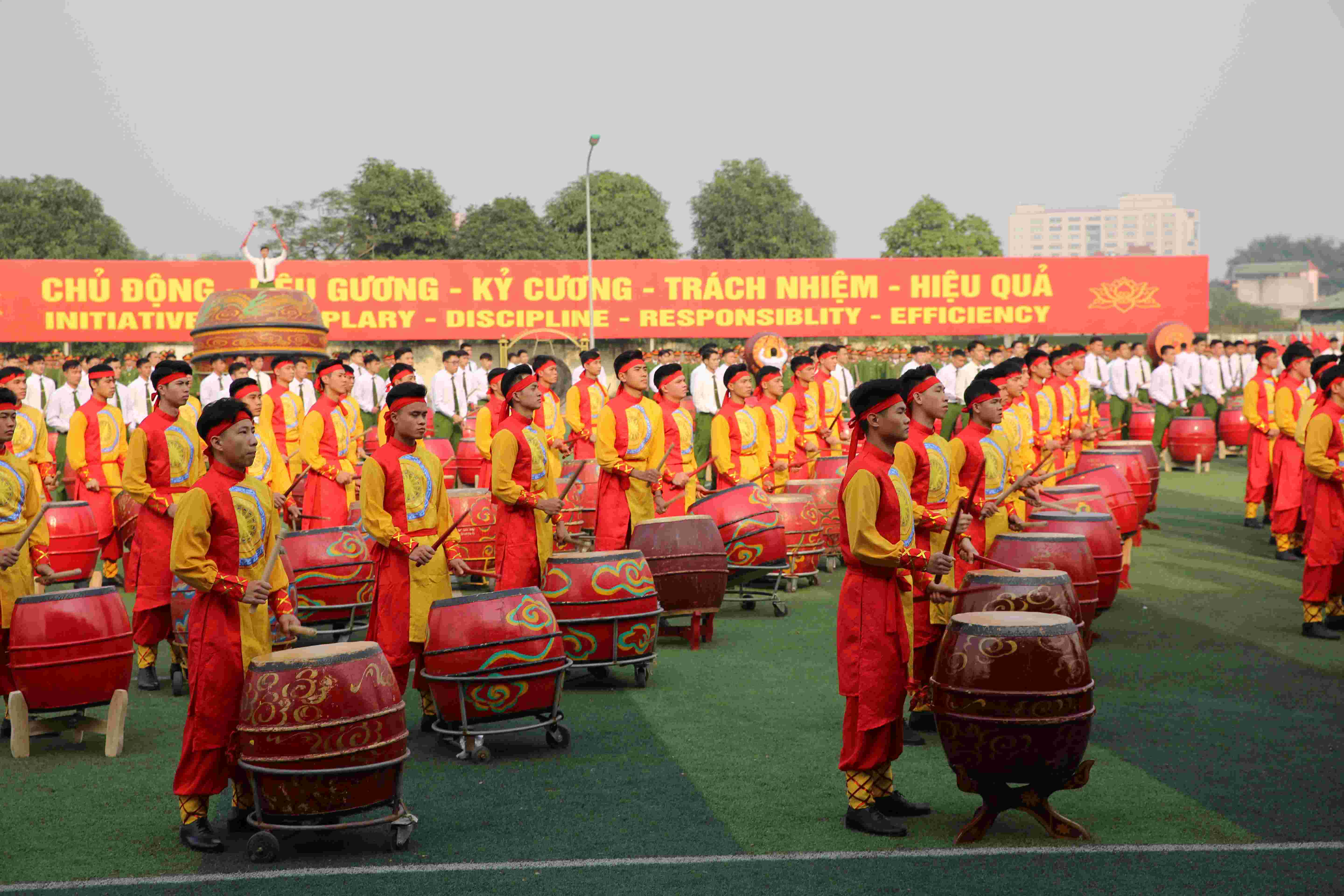 Đoàn Nghệ thuật Trống hội diễn mở màn chương trình “Khát vọng – Tỏa sáng”