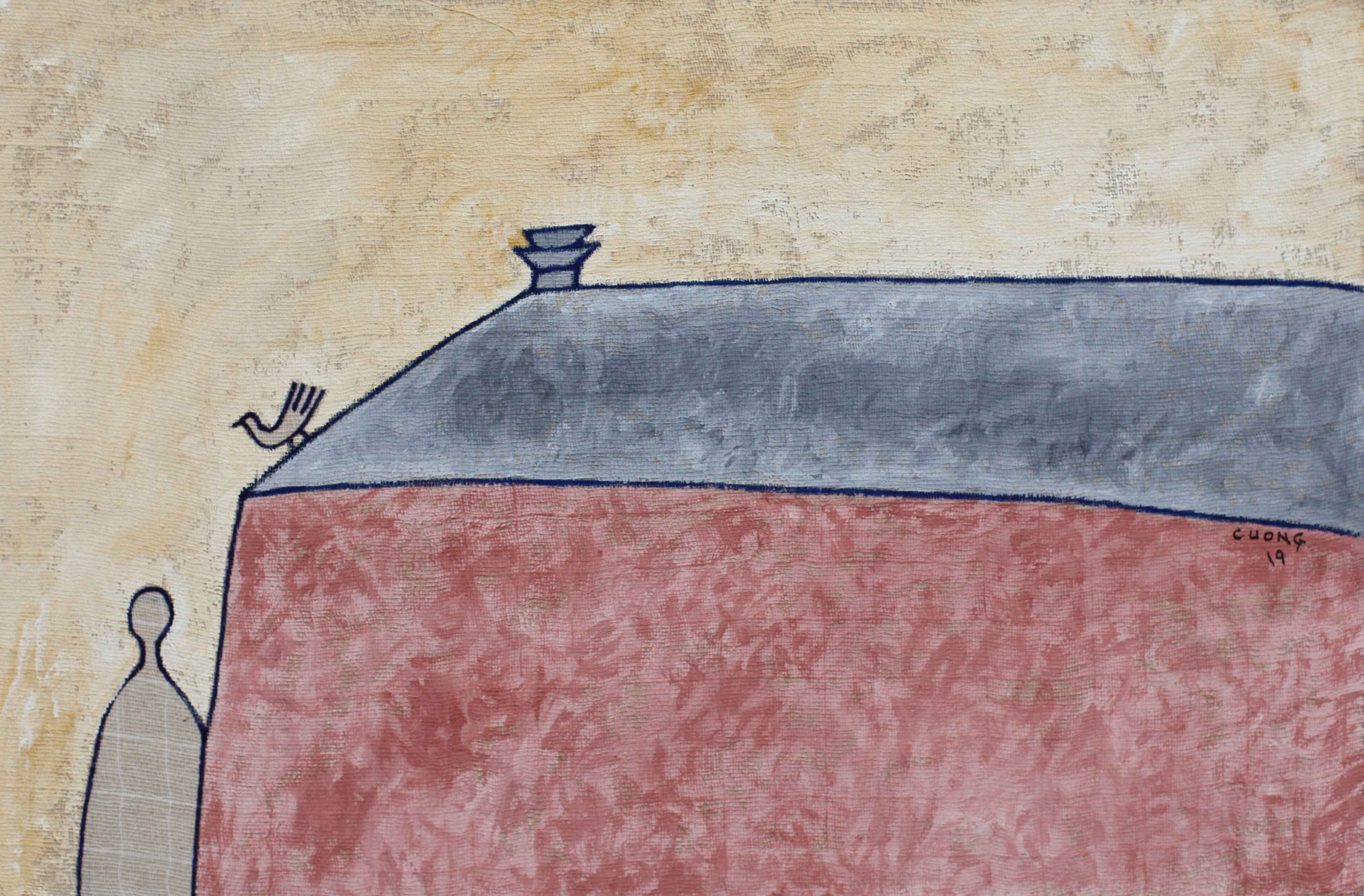 Triển lãm tranh vẽ trên cảm hứng thơ của cha nghệ sĩ Đặng Thái Sơn