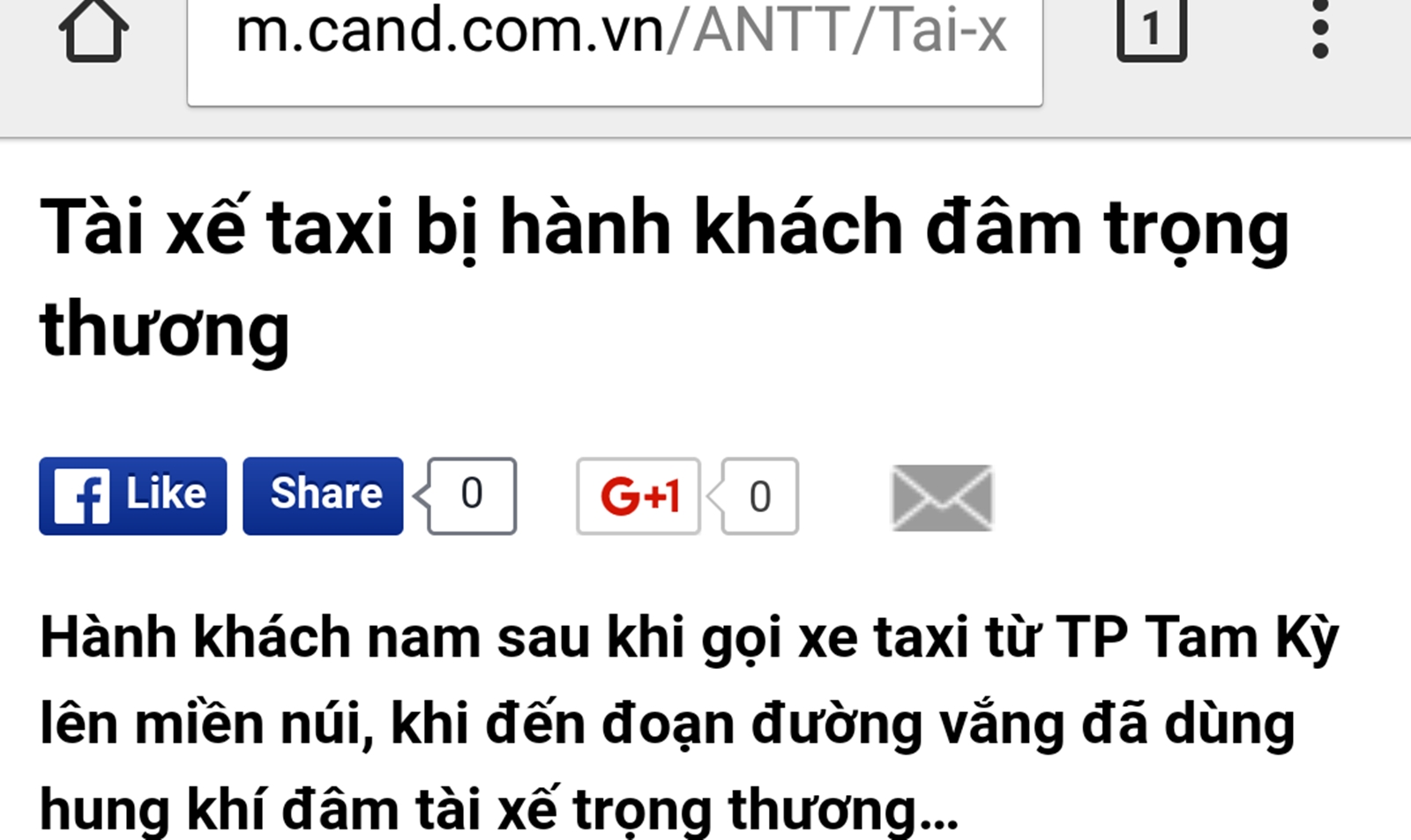 Đã bắt được nghi phạm đâm tài xế taxi trọng thương