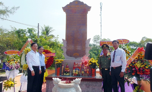 Khánh thành Bia tưởng niệm 19 liệt sĩ Châu Khê