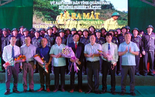 Quảng Nam ra mắt lực lượng bảo vệ rừng chuyên trách