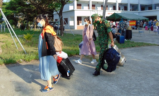 345 công dân về từ Đài Loan hoàn thành thời gian cách ly tại Quảng Nam