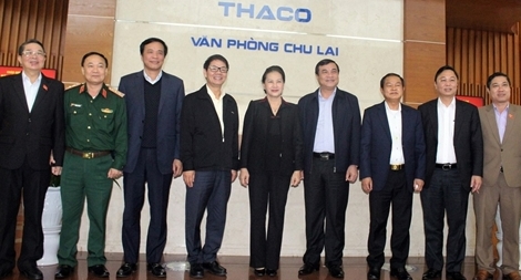 Chủ tịch Quốc hội thăm và làm việc tại Khu công nghiệp THACO Chu Lai