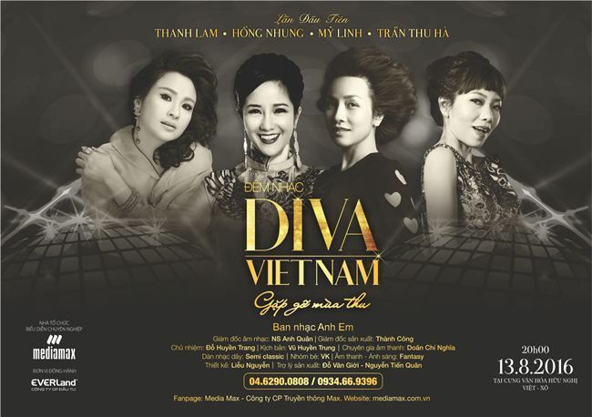 "Gặp gỡ mùa thu" - đêm nhạc đẳng cấp của những diva Việt