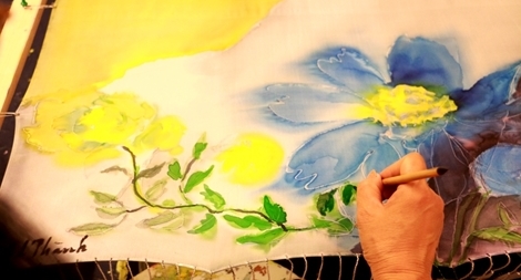 Bức tranh lụa độc đáo tặng công chúa Thụy Điển 