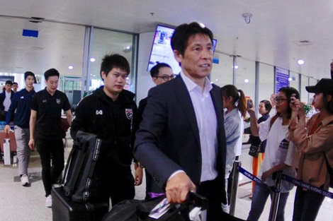 Đội tuyển Thái Lan đã tới Hà Nội 