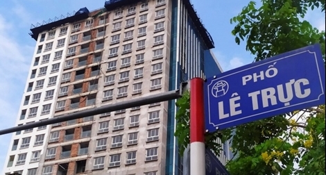 Xử lý vi phạm trật tự xây dựng công trình số 8B Lê Trực theo 2 bước