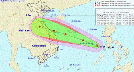 Biển Đông chuẩn bị đón bão số 5