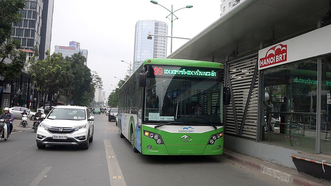 Hà Nội chuẩn bị triển khai vé điện tử trên buýt nhanh BRT