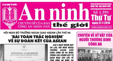 Đón đọc Chuyên đề An ninh thế giới tuần số 1591