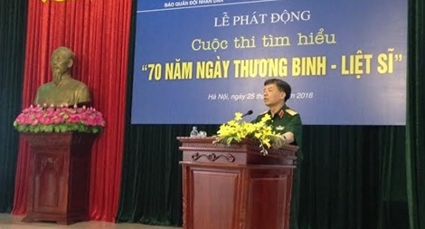 Phát động cuộc thi tìm hiểu “70 năm Ngày Thương binh - Liệt sĩ”
