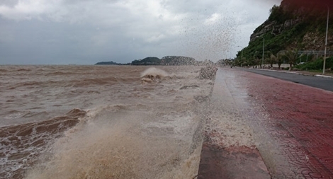 Hình ảnh đầu tiên về cơn bão số 1 tại Hải Phòng