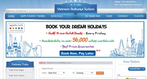 Cảnh giác thủ đoạn lừa bán vé tàu giả qua mạng