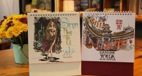 Lịch Tết đượm nghệ thuật truyền thống ăn khách