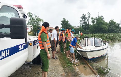 Bộ Công an chỉ đạo chủ động ứng phó với bão số 2