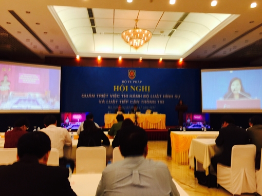 Hội nghị quán triệt thi hành BLHS năm 2015 và Luật tiếp cận thông tin