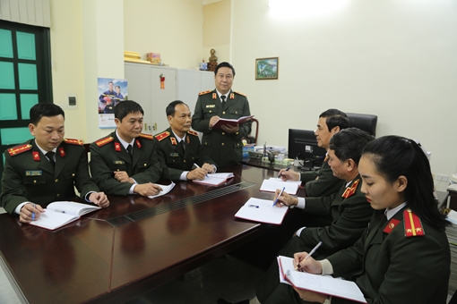 Tạo bước đột phá trong công tác hoàn thiện thể chế, cải cách hành chính, tư pháp trong CAND