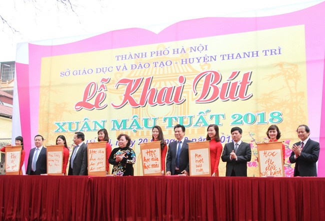 Hà Nội tổ chức Lễ khai bút đầu xuân Mậu Tuất 2018
