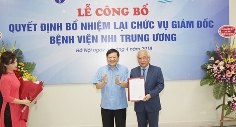 Ông Lê Thanh Hải được bổ nhiệm lại chức vụ Giám đốc BV Nhi Trung ương