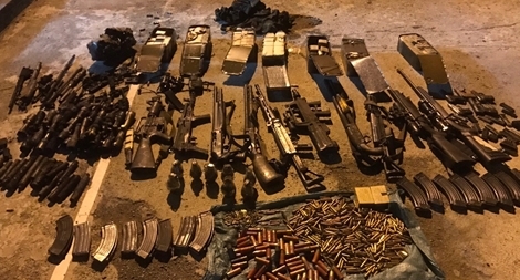 Choáng với số vũ khí thu giữ tại “sào huyệt” ông trùm Nguyễn Thanh Tuân