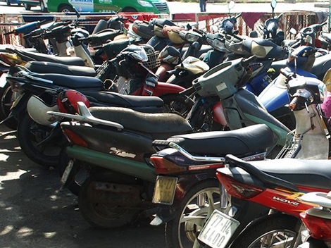 CA huyện Mỹ Lộc tìm chủ sở hữu xe mô tô