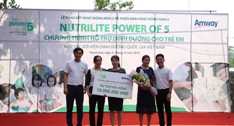 Amway Việt Nam và Viện Dinh Dưỡng Quốc Gia giúp giảm tỉ lệ trẻ suy dinh dưỡng