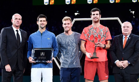 Không vô địch Paris Masters, Novak Djokovic vẫn là số 1 thế giới