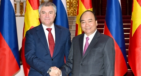 Thủ tướng tiếp Chủ tịch Duma quốc gia Nga