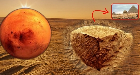 Vật thể giống hệt Tượng nhân sư Ai Cập trên sao Hỏa
