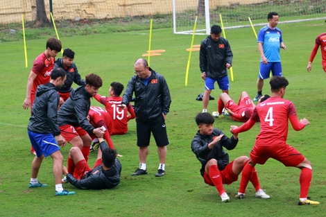 Đội tuyển Việt Nam rèn thể lực trước giải U23 châu Á 2020