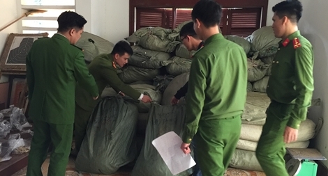 Công an Cao Bằng bắt quả tang gần 2,5 tấn dược liệu không rõ nguồn gốc