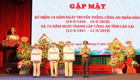 Công an tỉnh Lào Cai kỉ niệm 72 năm ngày thành lập