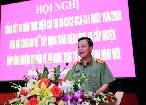 Giữ vững an ninh trật tự ngay từ cơ sở