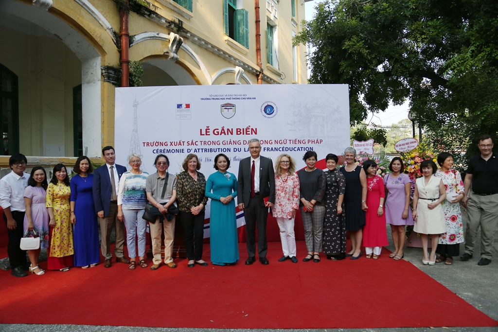 Trường Chu Văn An, cơ sở xuất sắc trong giảng dạy song ngữ tiếng Pháp