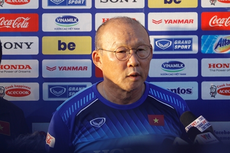 HLV Park Hang-seo: Mục tiêu của Việt Nam là ngôi đầu bảng