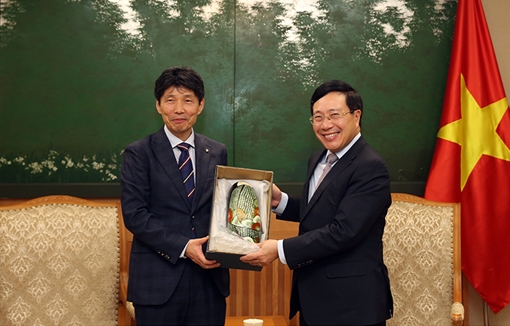 Phó Thủ tướng Phạm Bình Minh tiếp Thống đốc tỉnh Gunma (Nhật Bản)