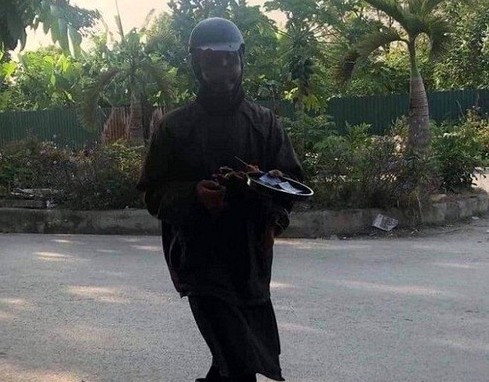 Công an Hải Phòng thông báo về đối tượng ăn xin mặt đen